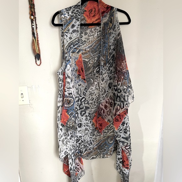 Amazing patterned kimono/vest - Picture 1 of 3